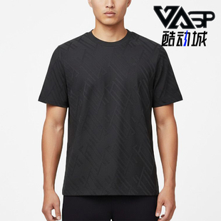 Adidas/阿迪达斯正品新款男黑色训练轻盈经典短袖T恤KW4763