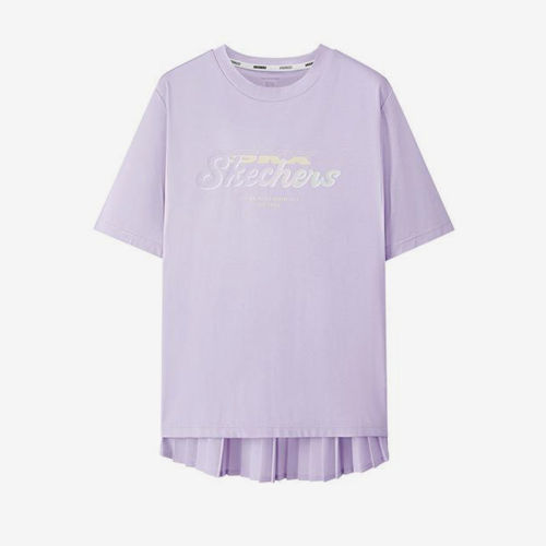 Skechers/斯凯奇正品夏季儿童宽松休闲日常短袖T恤L225G004-00AQ