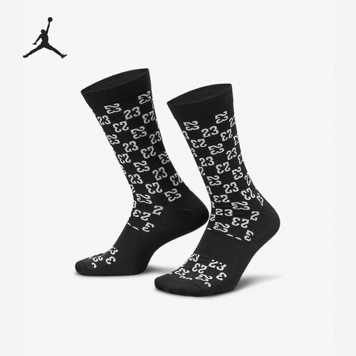 耐克JORDAN男女运动中筒袜一双装