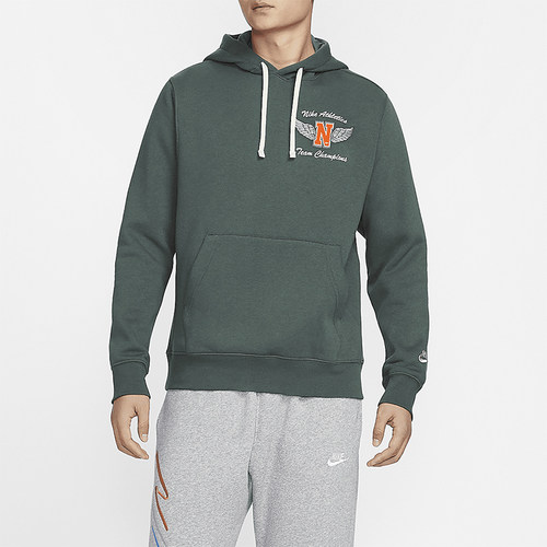 Nike/耐克正品休闲透气冬新款男士保暖连帽加绒卫衣HQ4952-338 - 封面