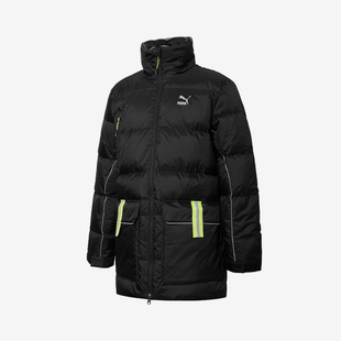 Puma/彪马中长款男子保暖立领运动休闲羽绒服534487-01