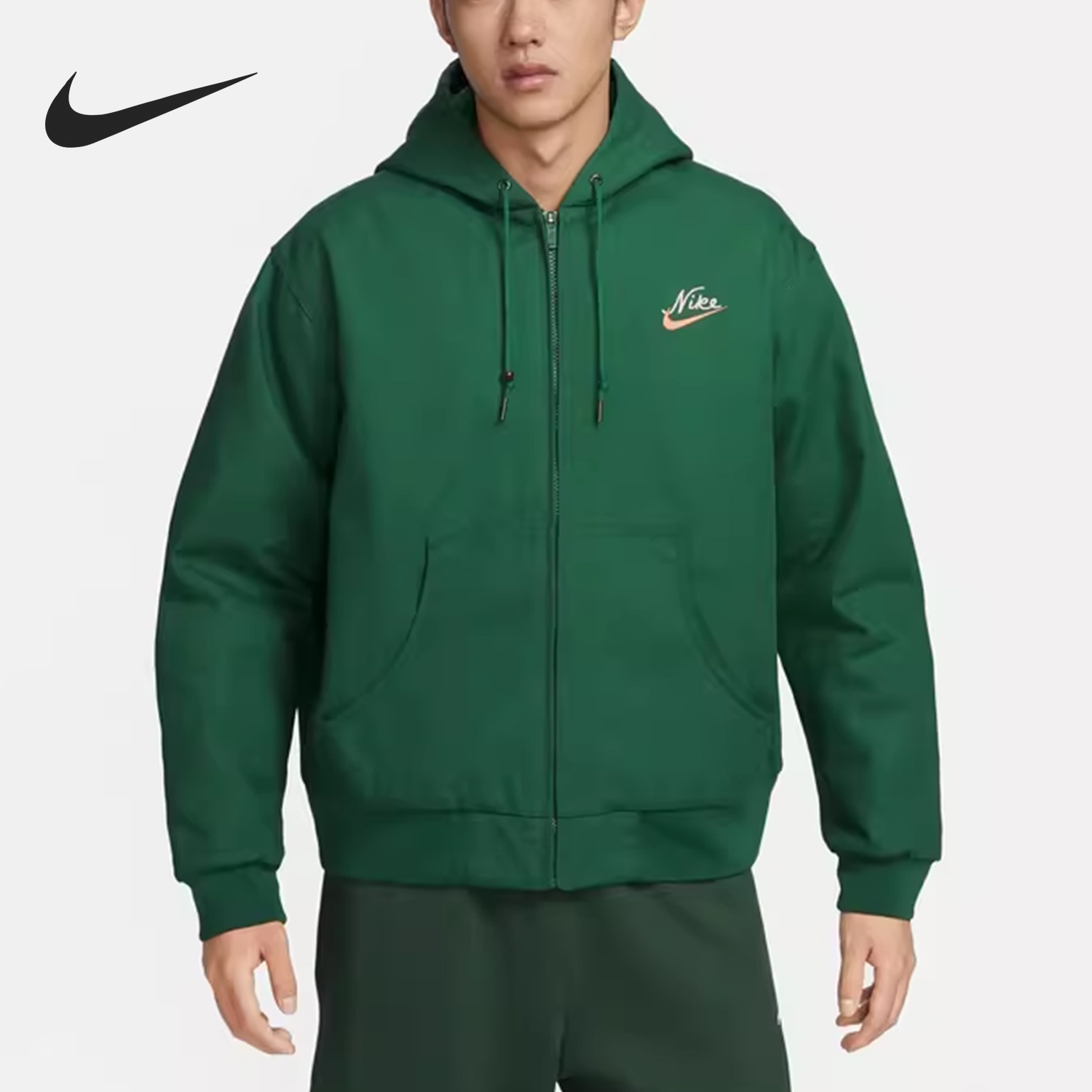 Nike/耐克正品新款男士宽松休闲梭织连帽外套FV8454-341