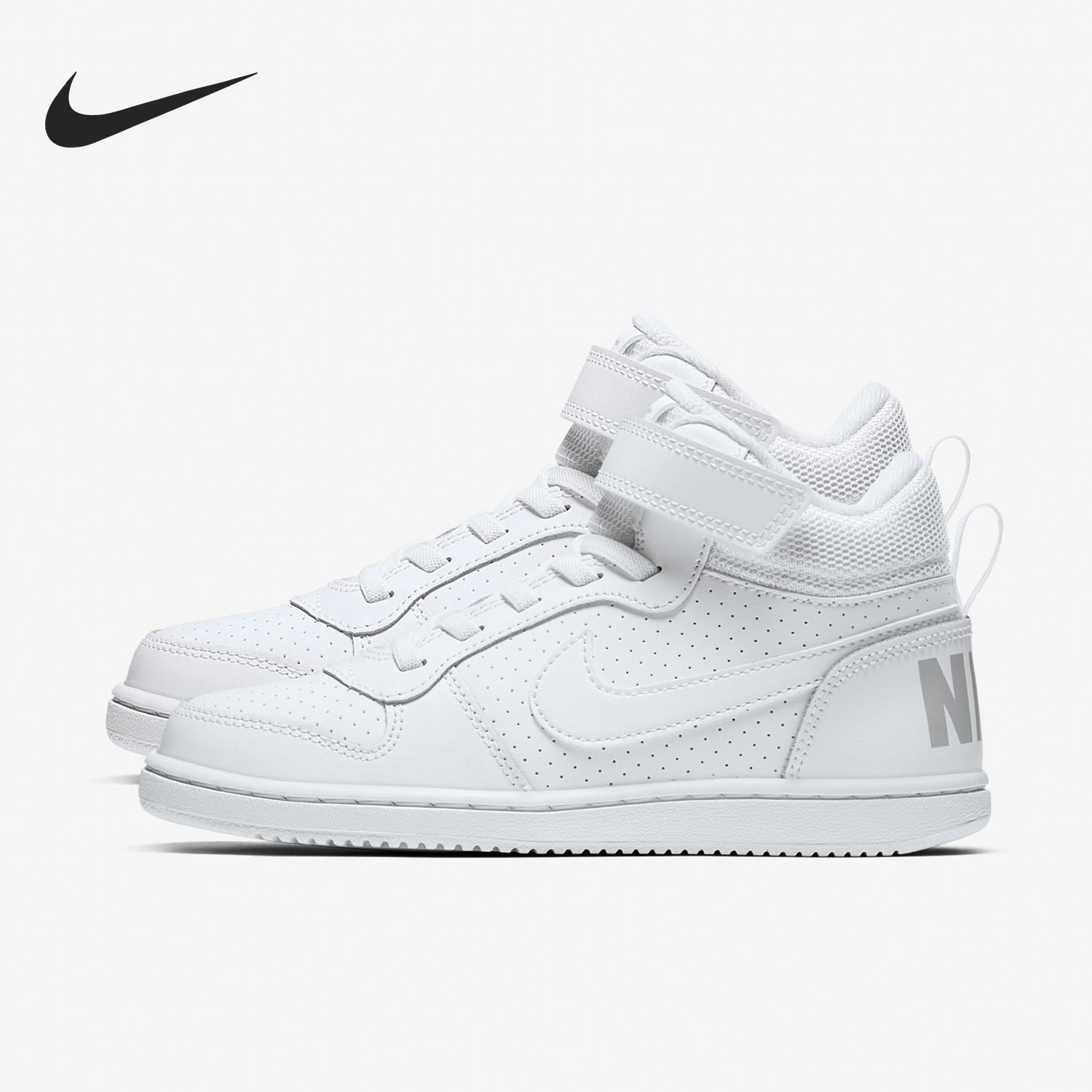 Nike/耐克正品中帮魔术贴系带耐磨大童运动休闲鞋 870026-100