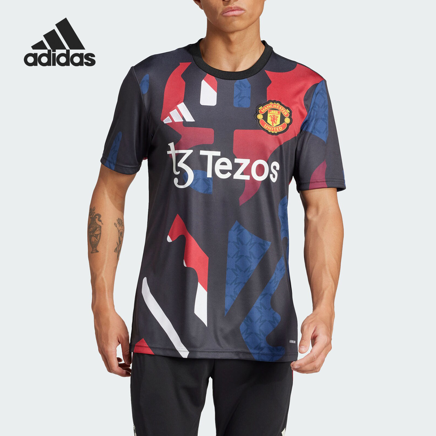 Adidas/阿迪达斯官方正品秋季新款男士足球运动修身球衣JD7147