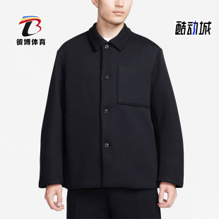 FLEECE男士 衬衫 式 Nike 宽松外套FB8168 TECH 翻领经典 010 耐克正品