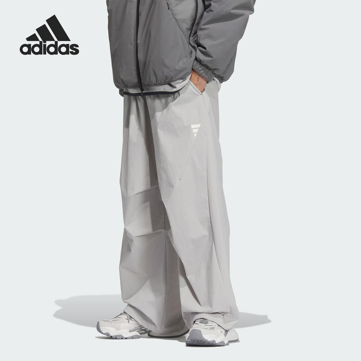 Adidas/阿迪达斯官方正品2025新款男士透气休闲运动长裤KB4618