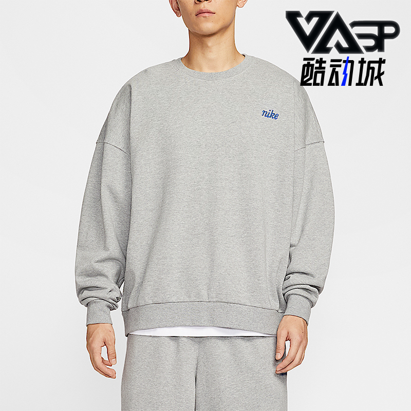 Nike/耐克正品2025 Club男士运动宽松圆领针织套头衫IB8360-063