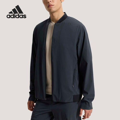 Adidas/阿迪达斯正品春秋男士凉感运动复古简约夹克KE4039