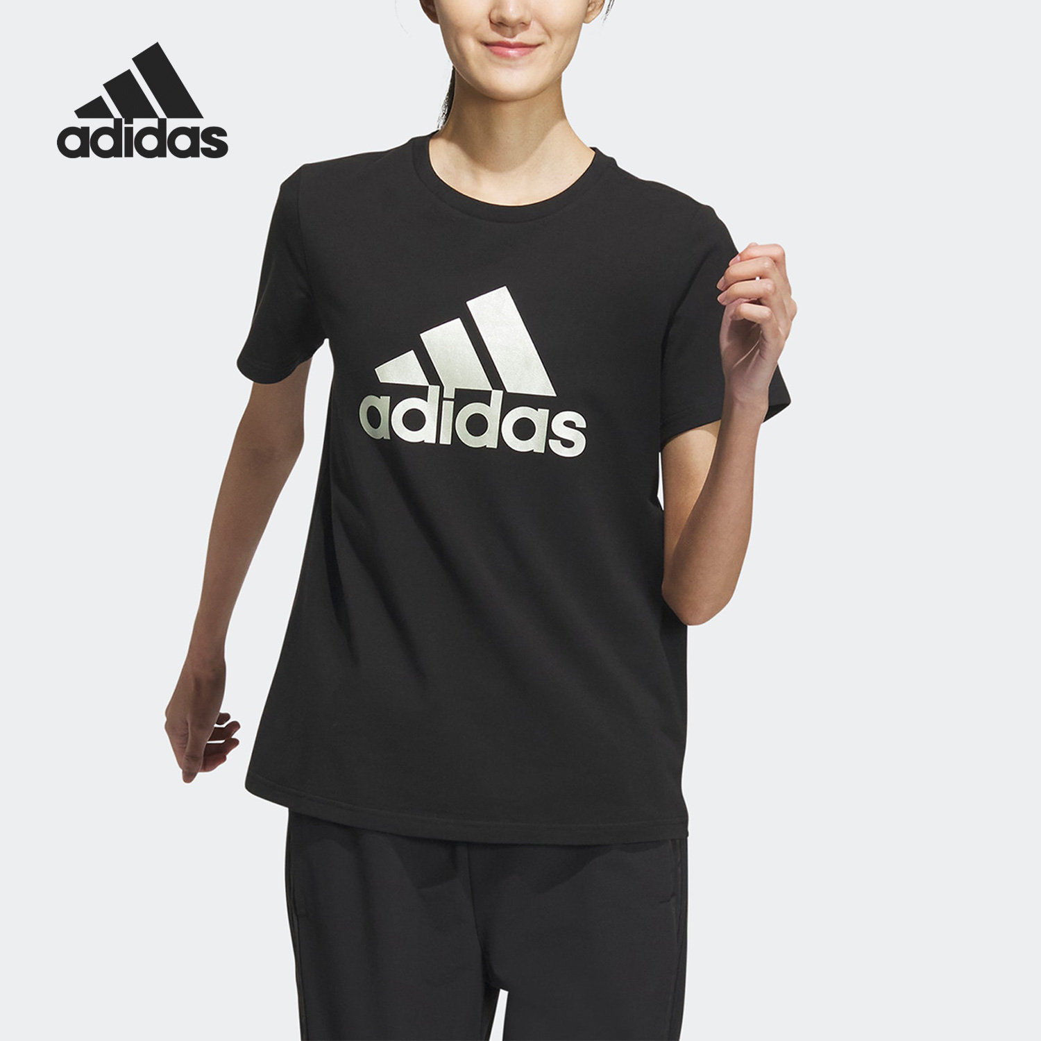 圆领短袖Adidas/阿迪达斯