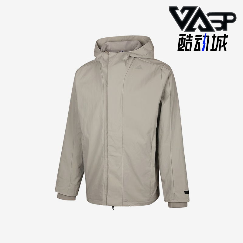 Adidas/阿迪达斯正品2025秋季款男士休闲连帽运动户外外套KS6484