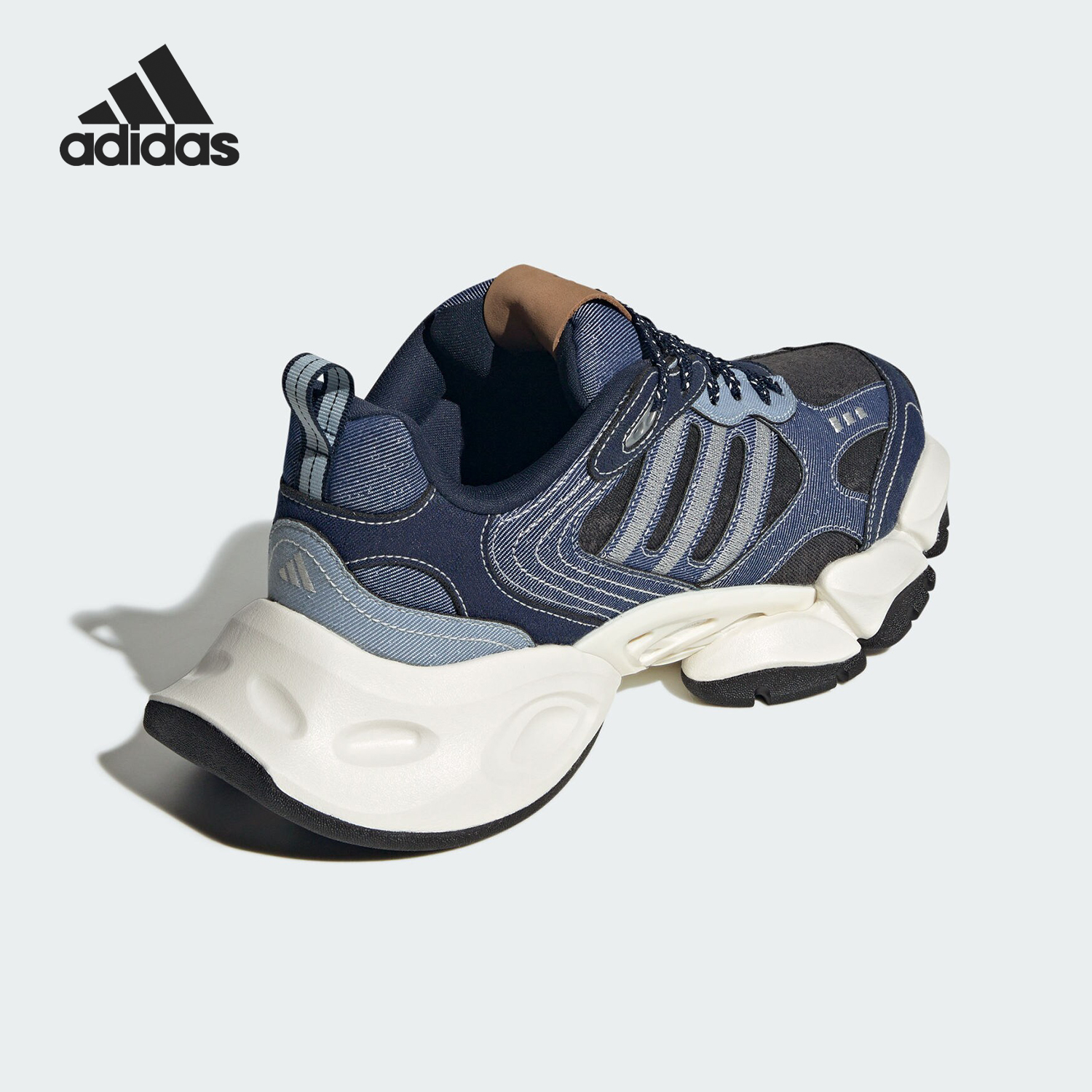 Adidas/阿迪达斯官方正品CYBER RUN男女缓震厚底耐磨跑步鞋JS1598