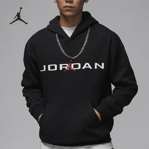 Nike/耐克正品JORDAN男士加绒连帽保暖印花卫衣HQ4644-010