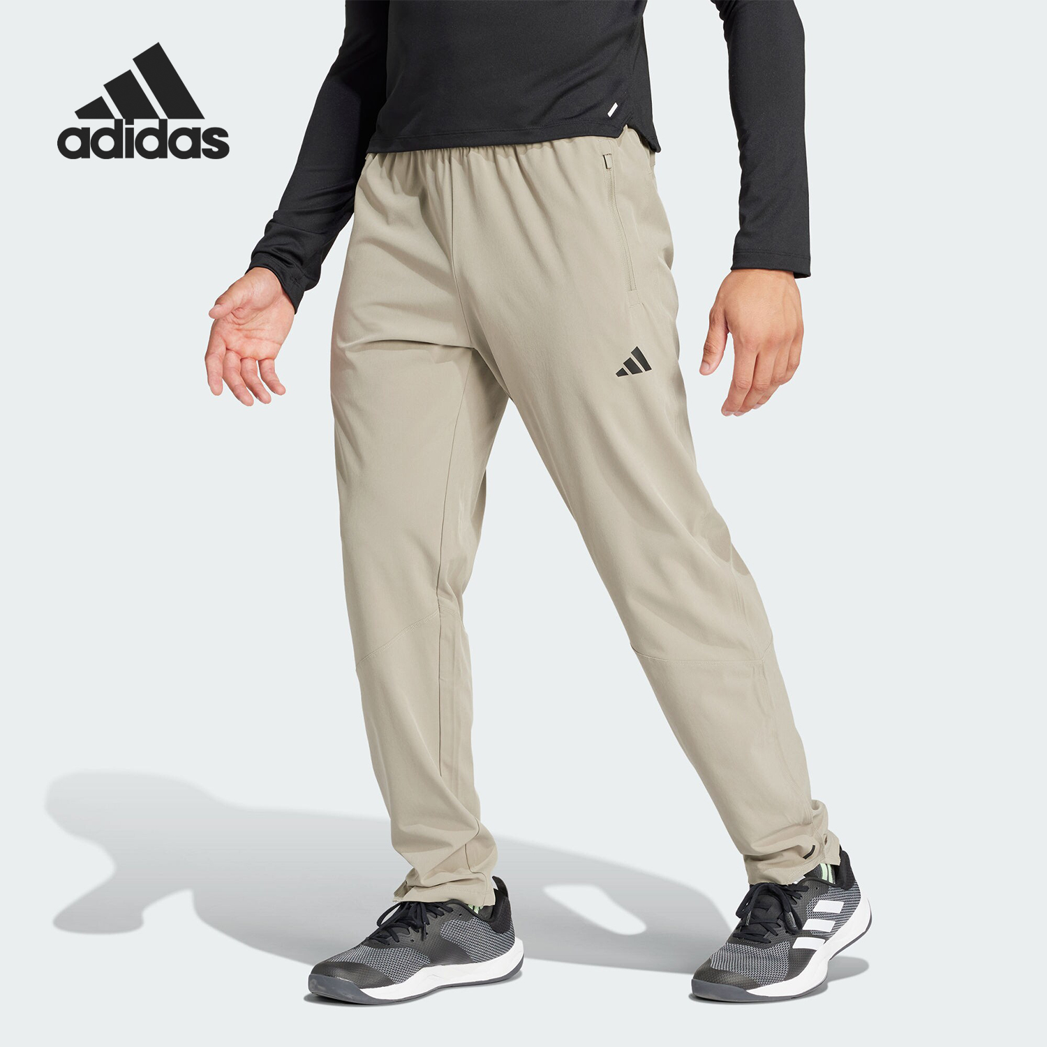 Adidas/阿迪达斯官方正品WO WVN PANT 男士梭织运动健身裤IS3790