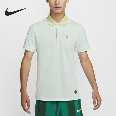 Nike/耐克正品DRI-FIT男士针织网球运动短袖POLO衫HM4460-333