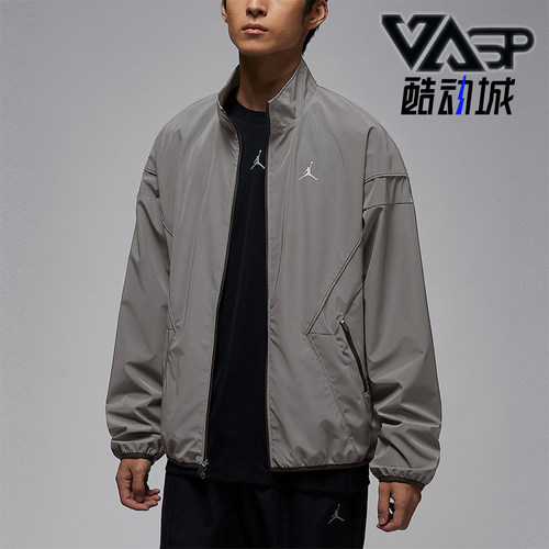 Nike/耐克正品JORDAN男士休闲立领印花梭织运动外套IF1878-095
