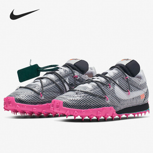 Nike/耐克正品WAFFLE RACER OW 女子休闲钉子鞋跑步鞋CD8180-001