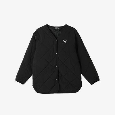 Puma/彪马正品2024冬季新款女士轻盈保暖无领棉服686091-01