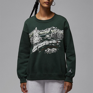 Nike JORDAN女士时尚 休闲套头圆领针织卫衣HV3341 316 耐克正品