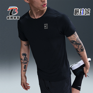 Nike/耐克正品Dri-FIT男士运动针织套头透气休闲短袖FZ6911-010