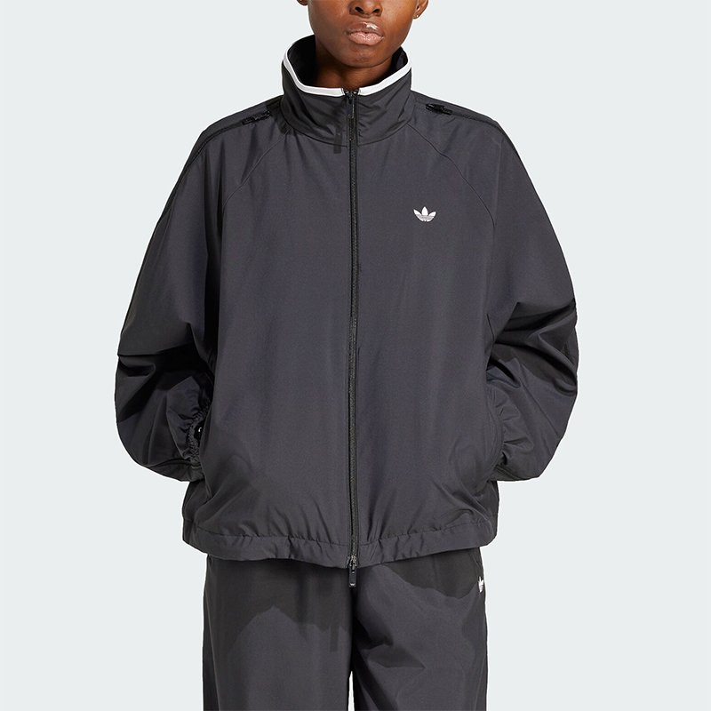 Adidas/阿迪达斯正品三叶草女士梭织立领运动夹克外套JX9204