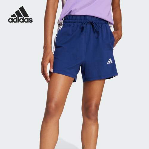 Adidas/阿迪达斯官方正品夏季女士潮流复古系带运动短裤JD0913