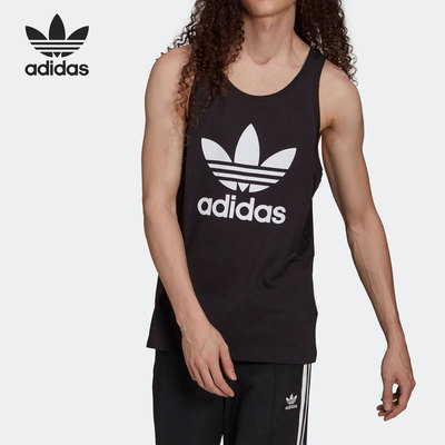 Adidas/阿迪达斯正品三叶草TREFOIL TANK男子无袖背心H06634