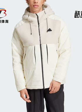 Adidas/阿迪达斯正品CITY ESCAP J男士保暖拼接棉服IV9767