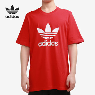 男子舒适透气半袖 Adidas 新款 三叶草春季 T恤GN3468 阿迪达斯正品