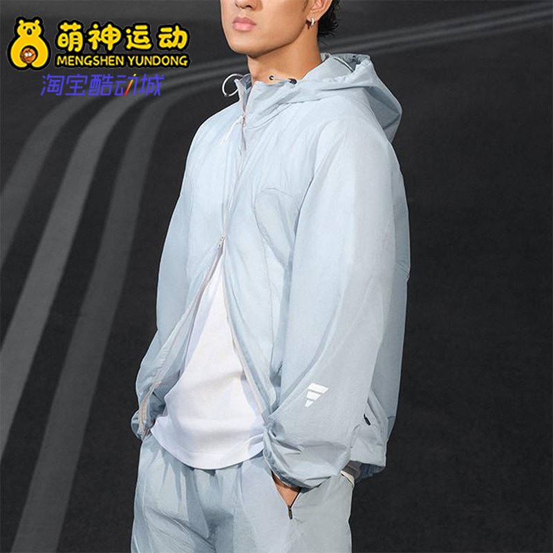 Adidas/阿迪达斯正品2025男士连帽宽松经典运动户外外套JZ8714