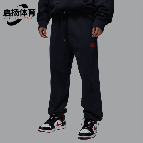 Nike/耐克正品JORDAN男士运动宽松束脚针织长裤IB3000-010