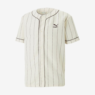 Puma/彪马正品2023新款男子运动休闲透气短袖衬衫622579-65