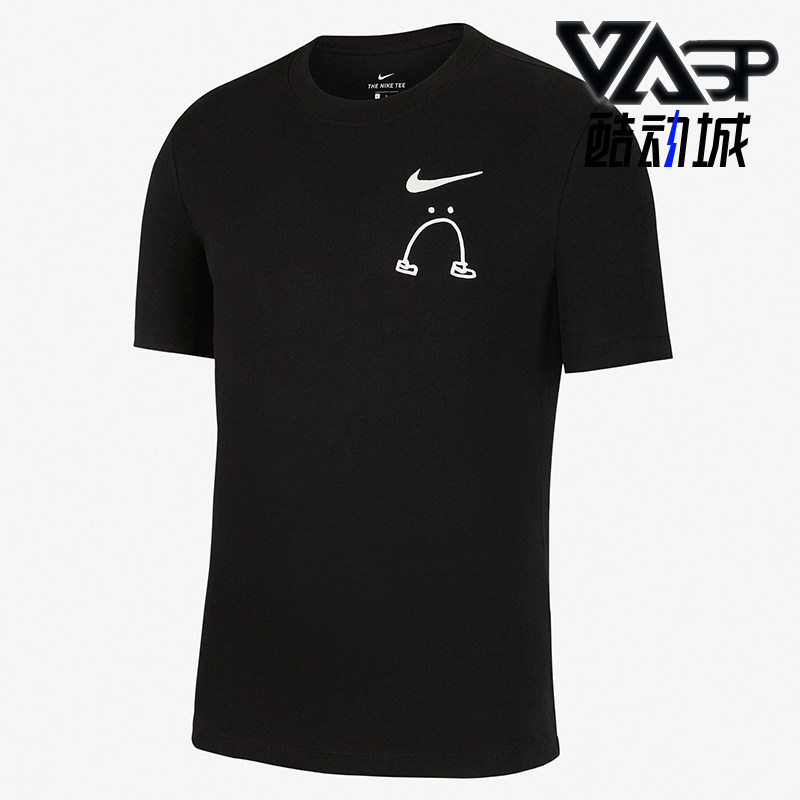 Nike/耐克正品TheTe新款男黑白色运动休闲短袖T恤CK9460-010