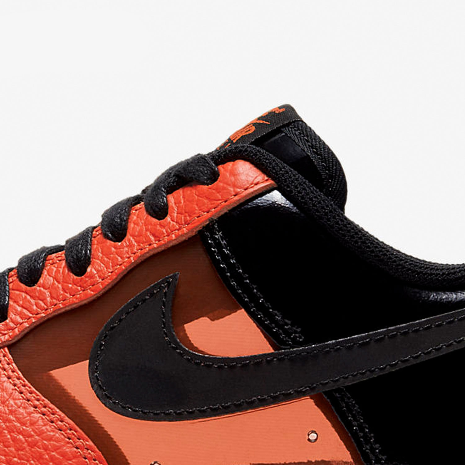 Nike/耐克正品 NK Air Force 1 透明黑红 男子低帮板鞋CT1251-006