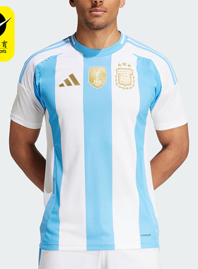 Adidas/阿迪达斯正品阿根廷队球迷版男士足球运动短袖IP8409