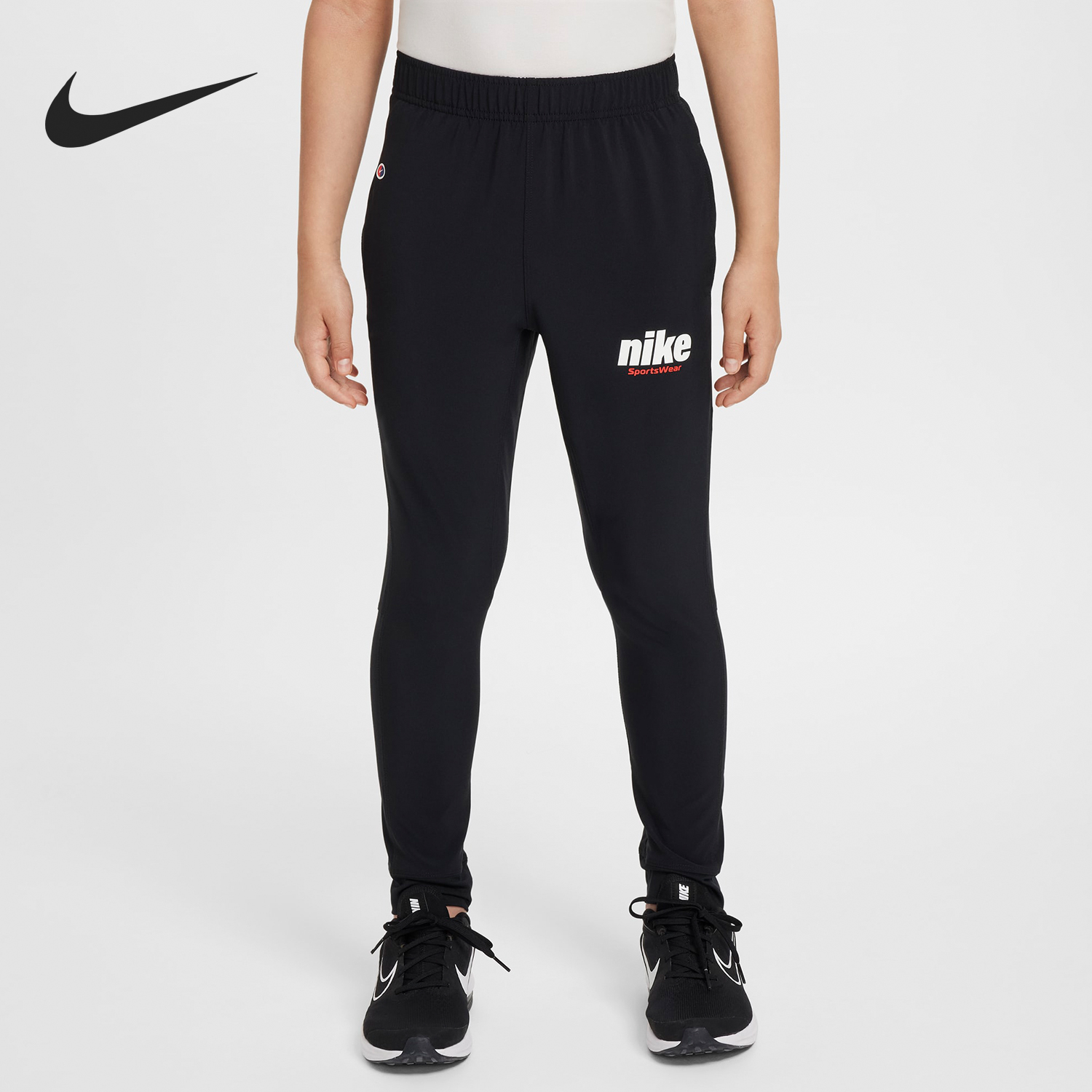 Nike/耐克正品DRI-FIT大童梭织舒适运动训练长裤HQ1566-010