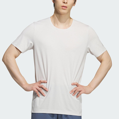 Adidas/阿迪达斯正品2025夏季款男士透气网眼布健身短袖KH3752