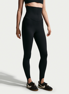 Nike/耐克正品星带紧身裤新款女黑色高腰紧身裤HQ6272-010
