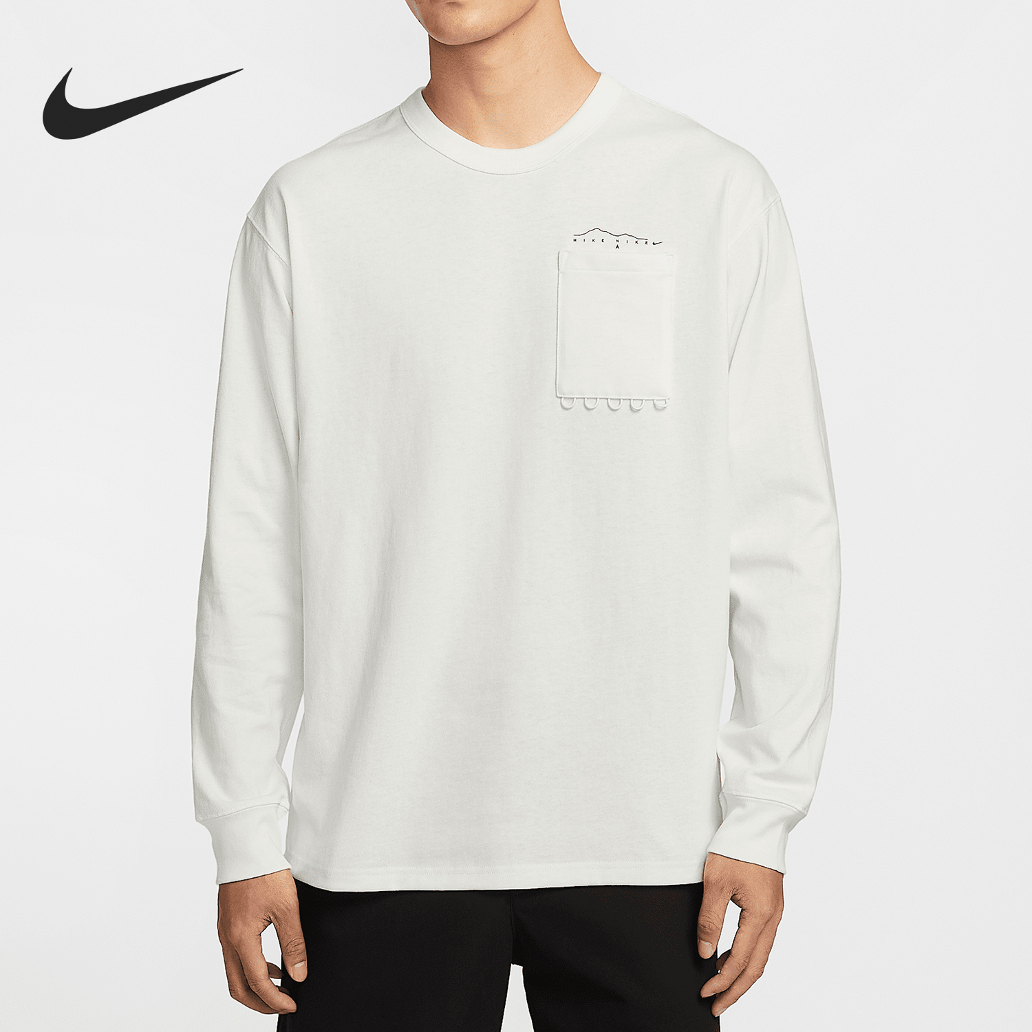 耐克男士针织图案时尚宽松T恤