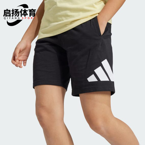 Adidas/阿迪达斯正品宽松直筒百慕大LOGO短裤经典新款短裤JE1391