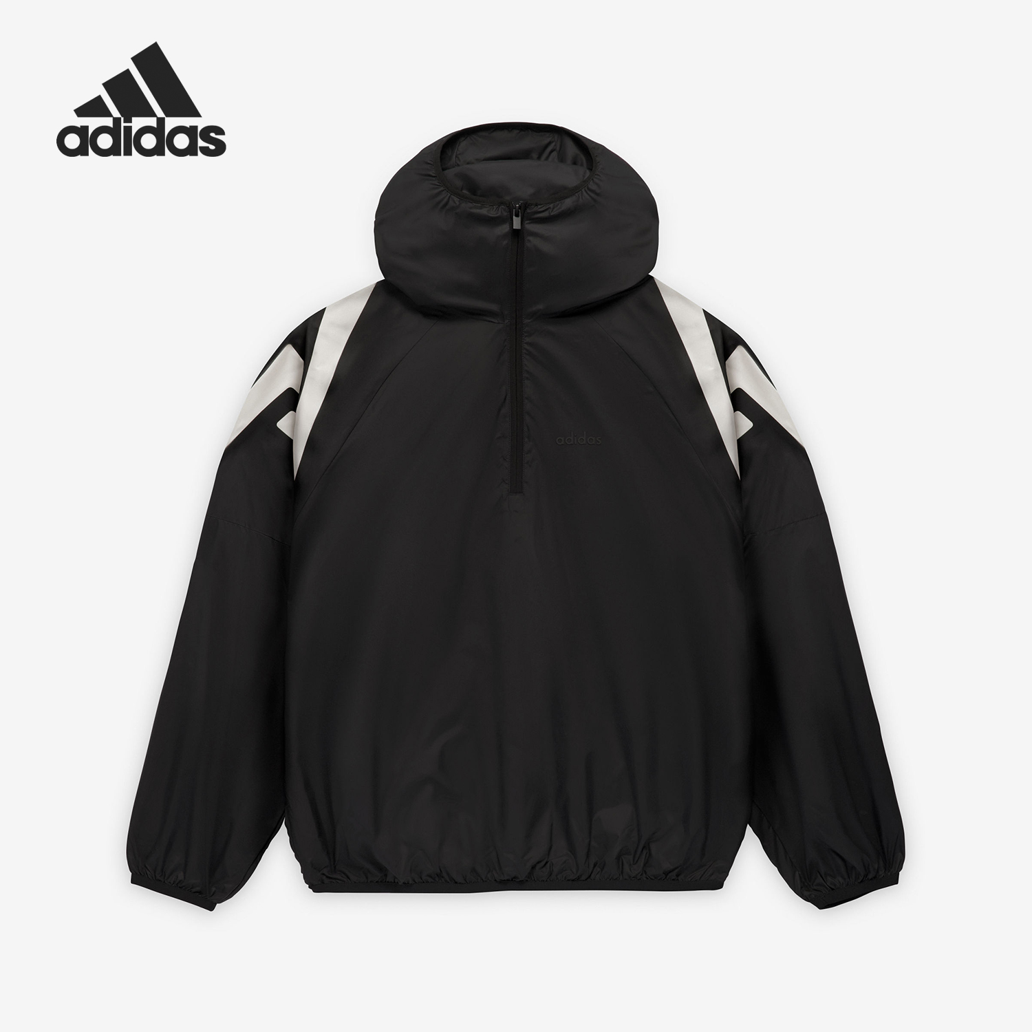 Adidas/阿迪达斯正品新款男女拼接宽松户外半拉链卫衣IS5299