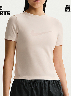 Nike/耐克正品Sportswear女士圆领透气修身经典短袖T恤IO1517-103
