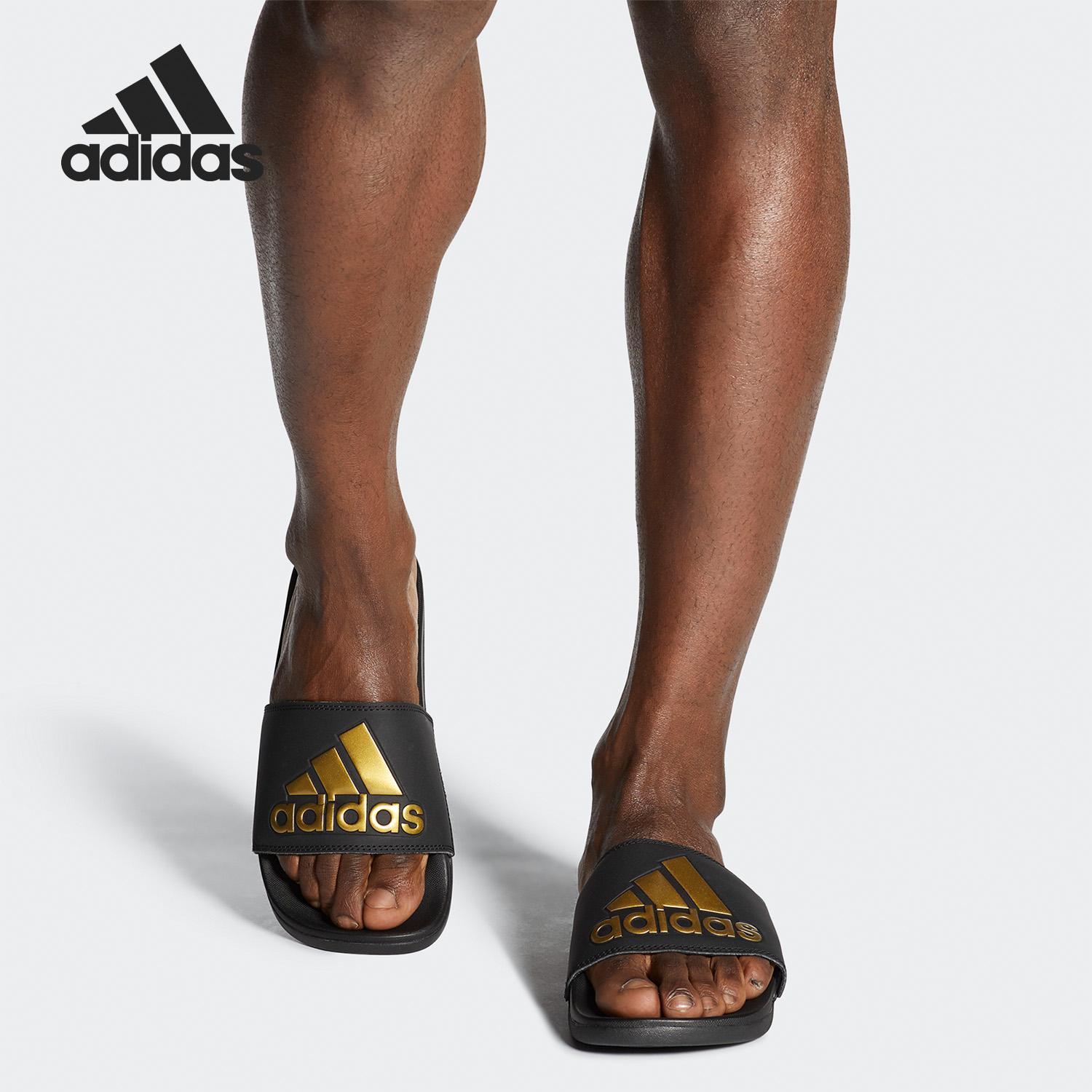 Adidas/阿迪达斯官方正品男女透气轻便一字拖运动凉拖鞋 CG3425