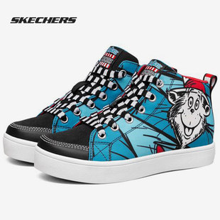Skechers/斯凯奇正品新款男童苏斯博士联名款帆布鞋406003L
