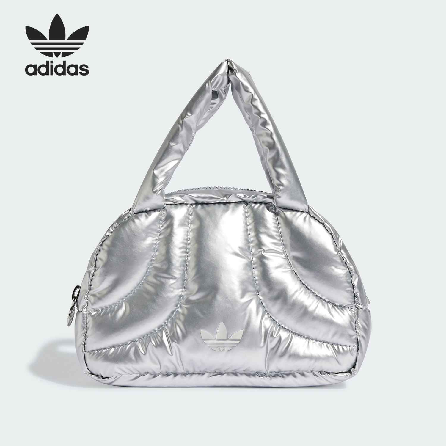 阿迪达斯女士时尚亮泽感手提包