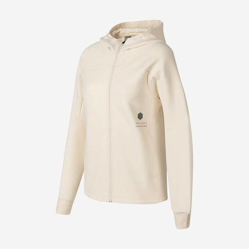 Skechers/斯凯奇正品当季新款女士简约连帽针织休闲外套