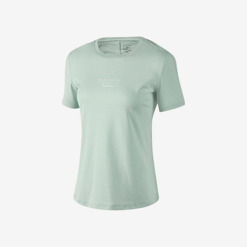 Skechers/斯凯奇正品2023年秋季女子运动休闲透气针织短袖T恤,运动服/休闲服装,运动T恤,淘宝优惠券,粉丝福利购,淘宝优惠卷