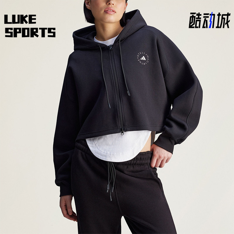 Adidas/阿迪达斯正品SMC新款女黑色宽松经典亲肤夹克外套JD8107