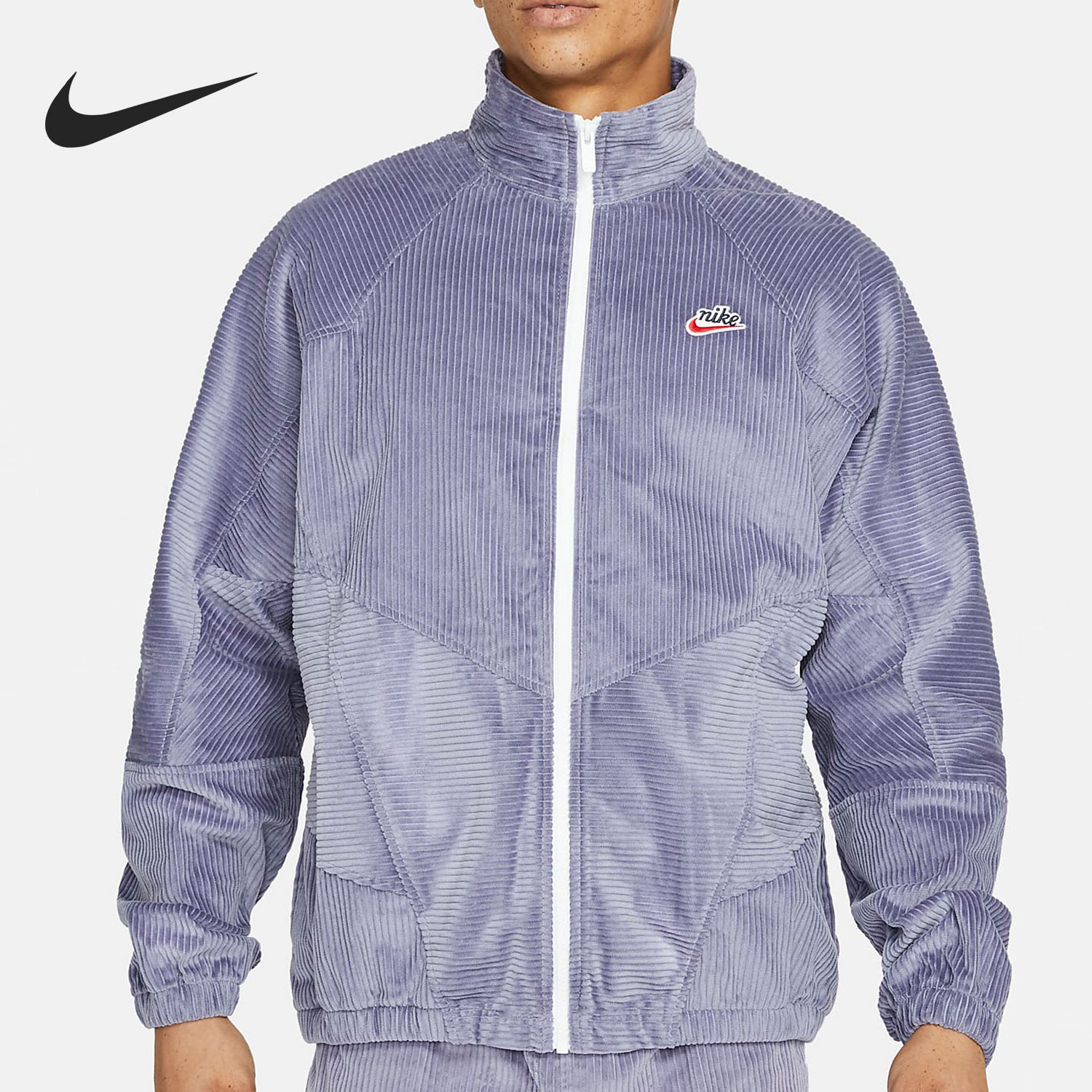 Nike/耐克正品新款男子灯芯绒条纹夹克运动外套DA0032-588