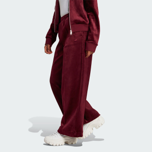 Adidas/阿迪达斯VELVET PANT女士天鹅绒阔腿运动裤IL5744