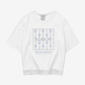 女子休闲透气圆领运动短袖 Skechers 新款 夏季 T恤 斯凯奇正品